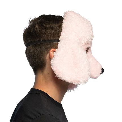Hond Masker Roze Poedel