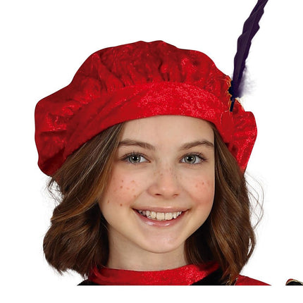 Pietenpak mekko lapsi punainen/kulta