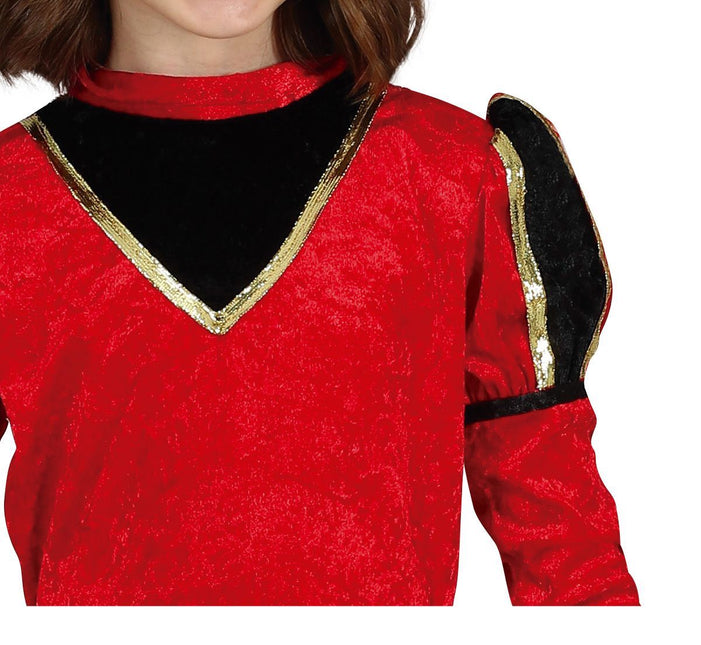 Pietenpak mekko lapsi punainen/kulta