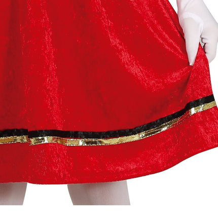 Pietenpak mekko lapsi punainen/kulta