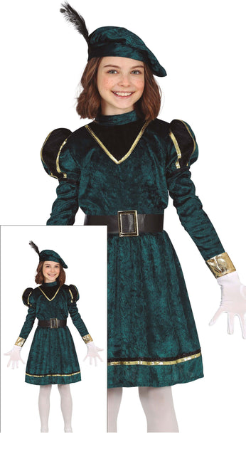 Pietenpak mekko lapsi vihreä/kulta