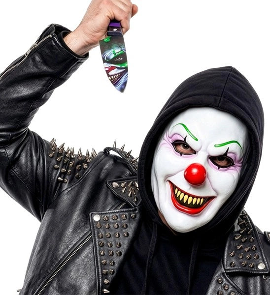 Halloween-naamio: Paha klovni, lateksi