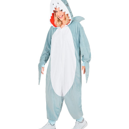 Hai haalarihaalari hupulla