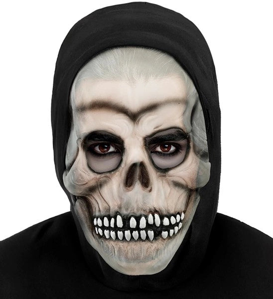 Halloween-kallomaski, jossa on huppu; hohtaa pimeässä