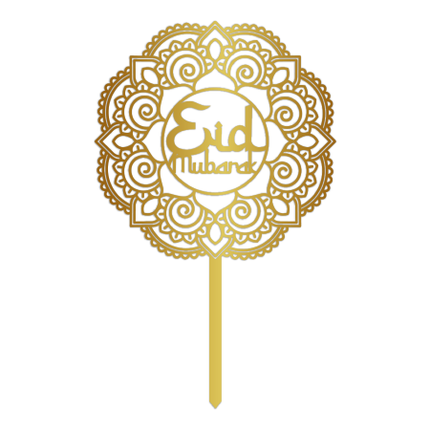 Eid Mubarak Kakku toppari Akryyli
