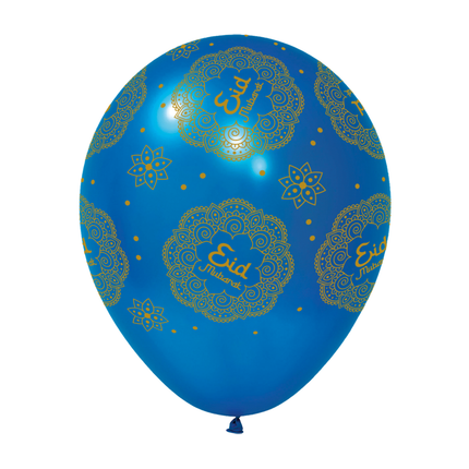 Eid Mubarak ilmapallot violetti sininen 30cm 6kpl 6kpl