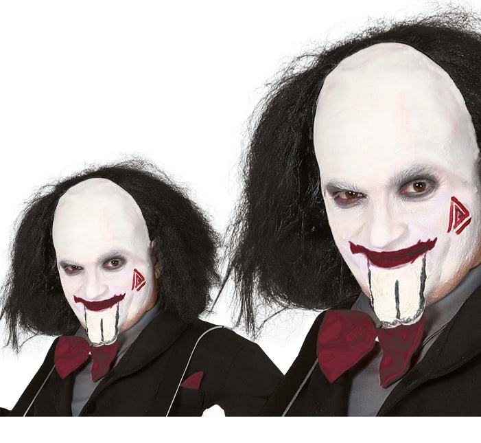 Musta peruukki puoli kalju