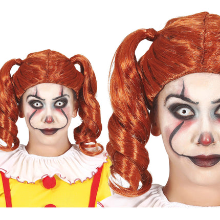 Oranssi peruukki hännät