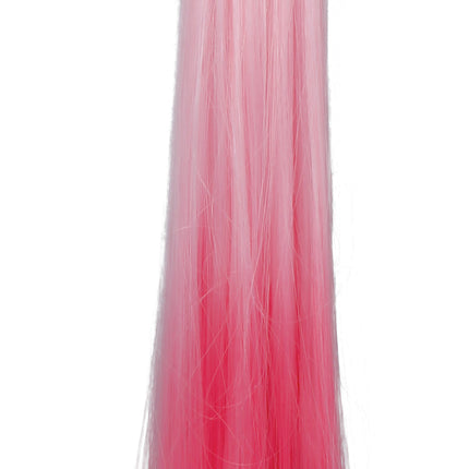 Vaaleanpunainen hiustenpidennys keula 40cm