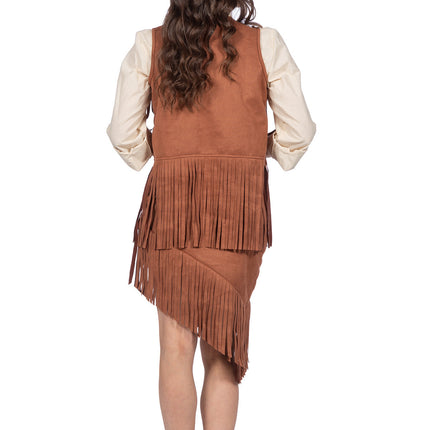 Lehmityttö puku Ruskea Hyvät 2 kpl