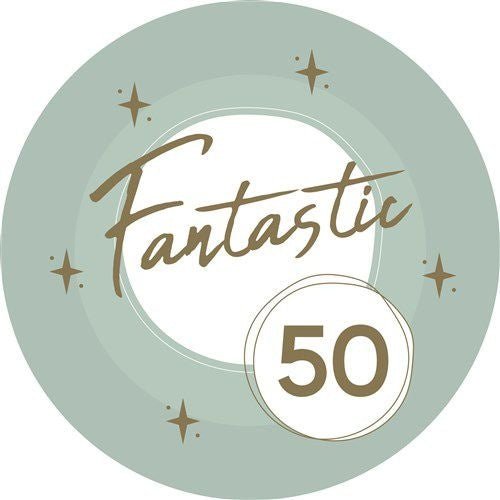 50 Jaar Borden Groen Goud 23cm 8st van Haza Witbaard koop je bij Partywinkel