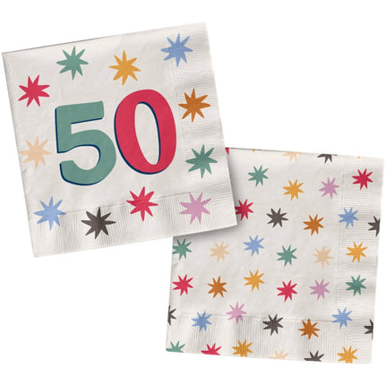 50 Jaar Servetten 33cm 20st van Folat koop je bij Partywinkel