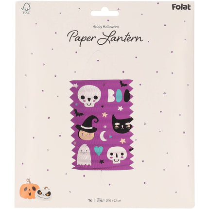 Pull-up lyhty - Hyvää Halloweenia - 16 x 22 cm