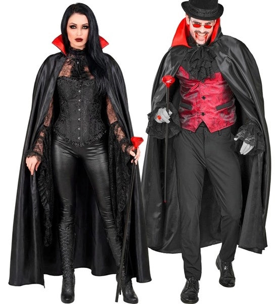 Vampyyrihuivi, musta-punainen, 1,4 m