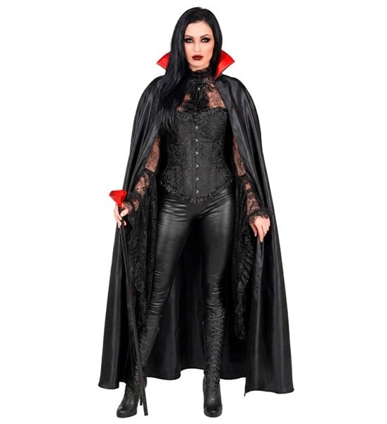 Vampyyrihuivi, musta-punainen, 1,4 m
