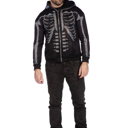 Skeleton liivi Musta Miesten Strass