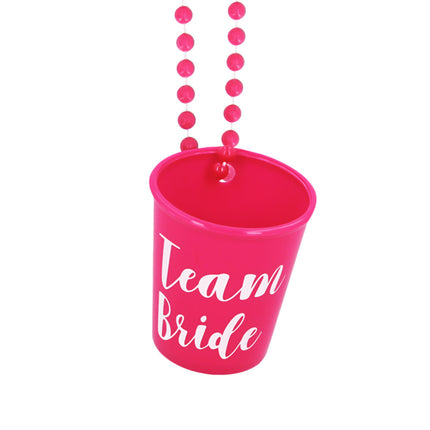 "Team bride" -koristeinen shot-lasikoru