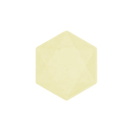 6 borden 15,8 x 13,7cm geel van Riethmueller koop je bij Partywinkel