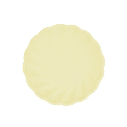 6 borden 18,8cm geel van Riethmueller koop je bij Partywinkel