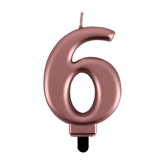 6 Jaar Kaars Rose Goud van VDV Benefit koop je bij Partywinkel