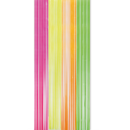 Värillinen neon-oviverho, 2,4 m
