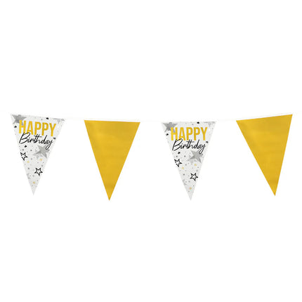 ”Happy birthday” -foliobanderolliketju (30 x 20 cm, 6 m)