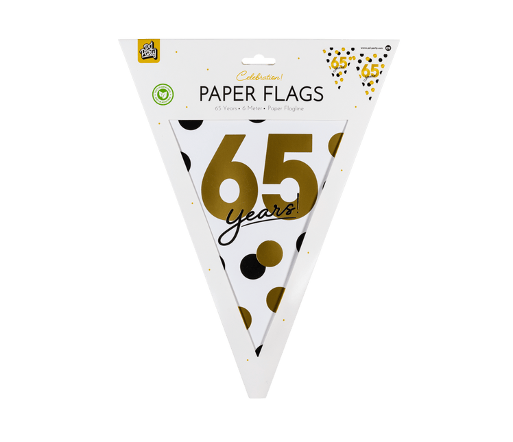 65 Jaar Slinger 6m van Paper Dreams koop je bij Partywinkel