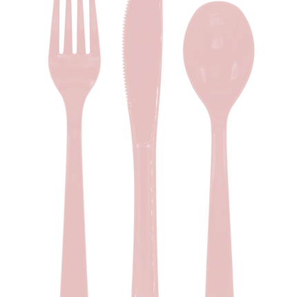 Ruusukultaiset, uudelleenkäytettävät ruokailuvälineet, 18-osainen sarja