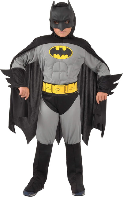 BATMAN PUKU REVERSIBILE GRIGIO/NERO C/MUSCOLI Lapsi