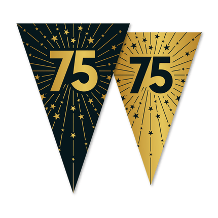 75 Jaar Slinger Goud Zwart 10m van WeFiesta koop je bij Partywinkel