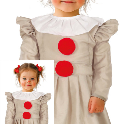 Halloween mekko tyttö pelle kauluksella