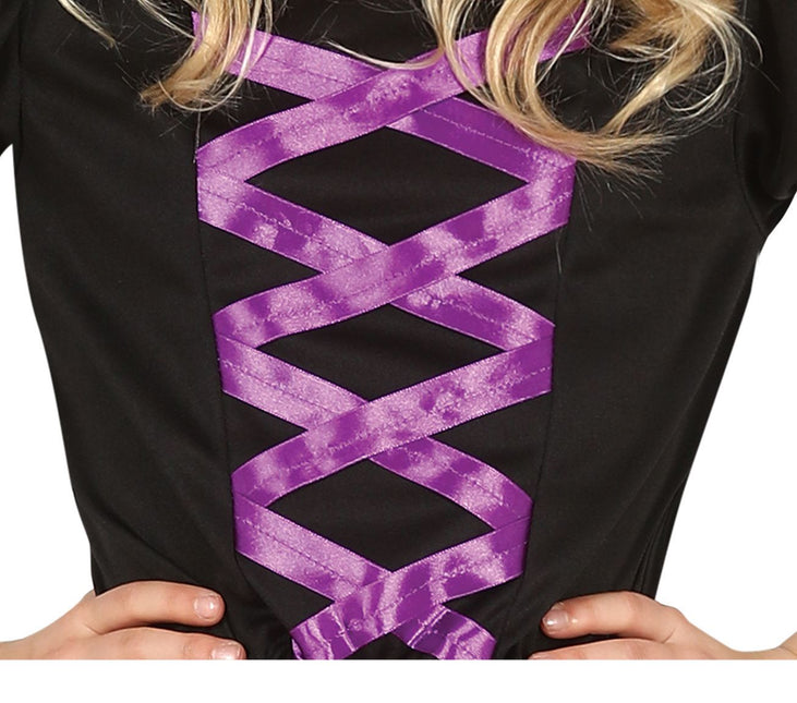 Noita Halloween puku tyttö musta violetti