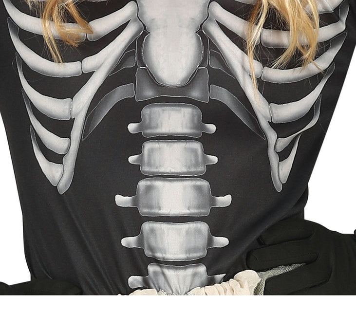 Luuranko Halloween puku tyttö musta