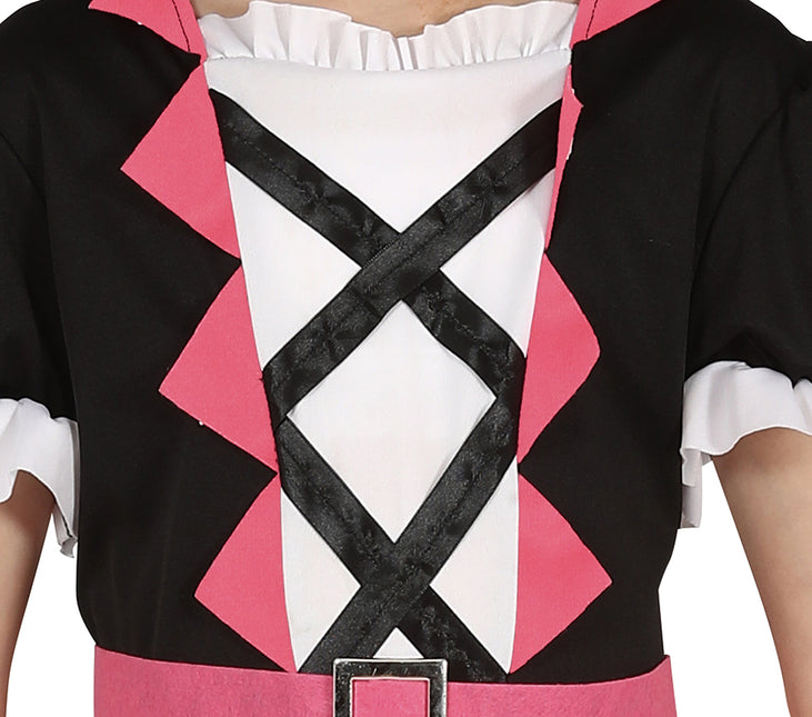 Merirosvo tyttö puku vaaleanpunainen