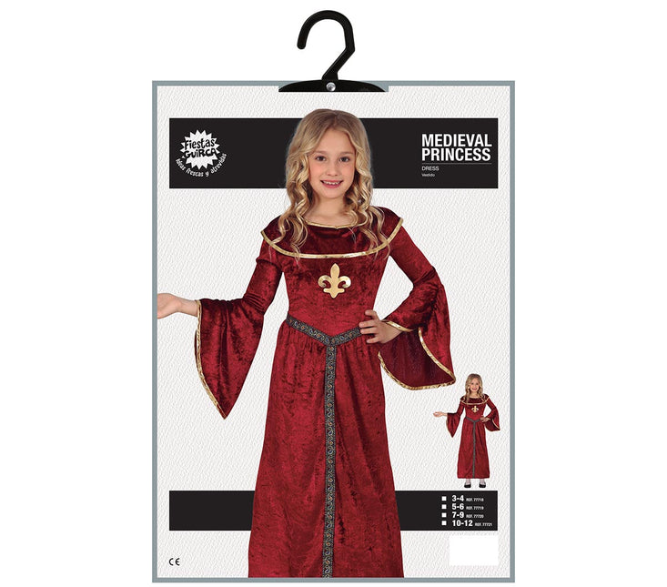 Prinsessa puku tyttö keskiajalla