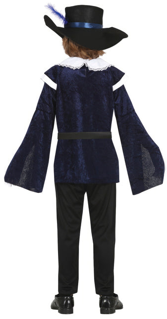 Muskettisoturin puku poika sininen