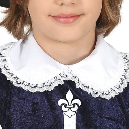 Muskettisoturin puku poika sininen