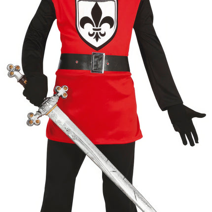 Ritari puku poika punainen