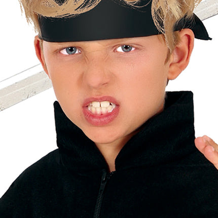 Ninja puku poika oranssi musta