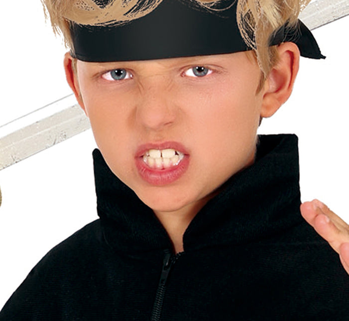 Ninja puku poika oranssi musta