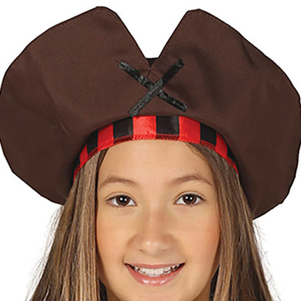 Merirosvo puku ruskea tyttö