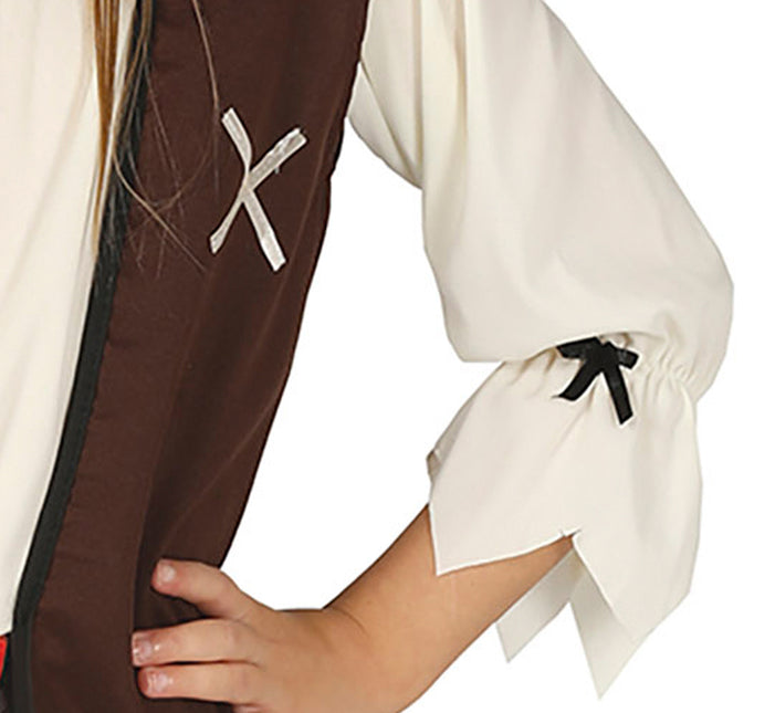 Merirosvo puku ruskea tyttö