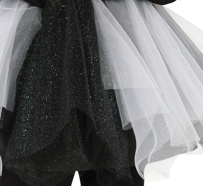 Luuranko Halloween mekko Ladies Musta