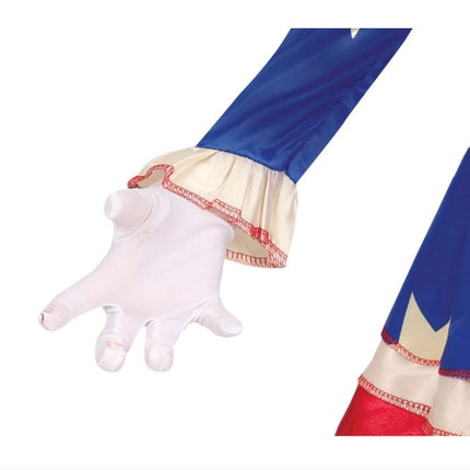 Kauhu pelle Halloween puku tyttö sininen punainen