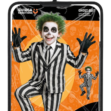 Halloween Kostuum Zwart Wit Kind 3 delig