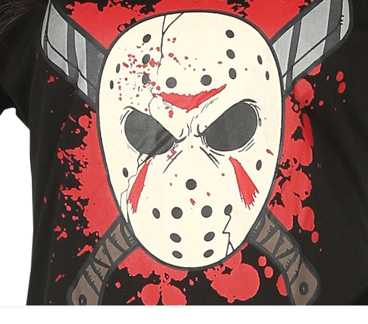 Jääkiekko Halloween puku Ladies Punainen Musta