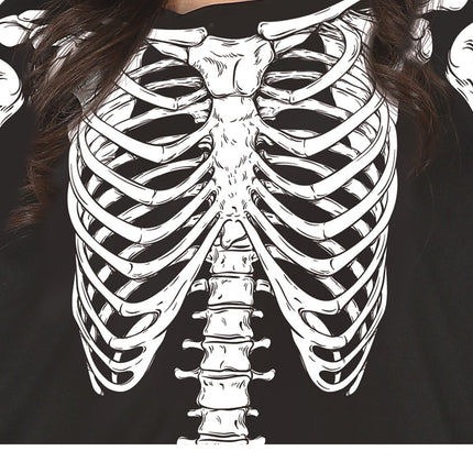 Luuranko Halloween Poncho Ladies