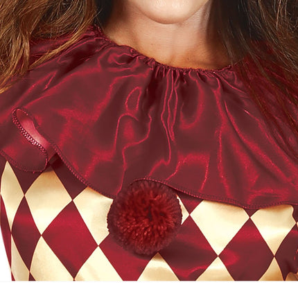 Kauhu pelle Halloween puku Ladies punainen kultainen