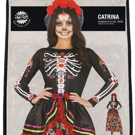 Dia De Los Muertos mekko naiset
