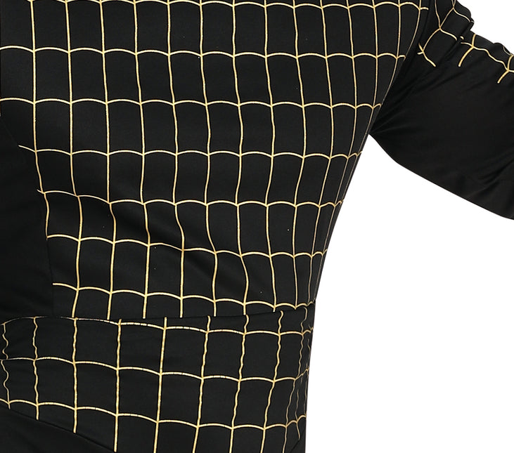 Spiderman puku miehet musta